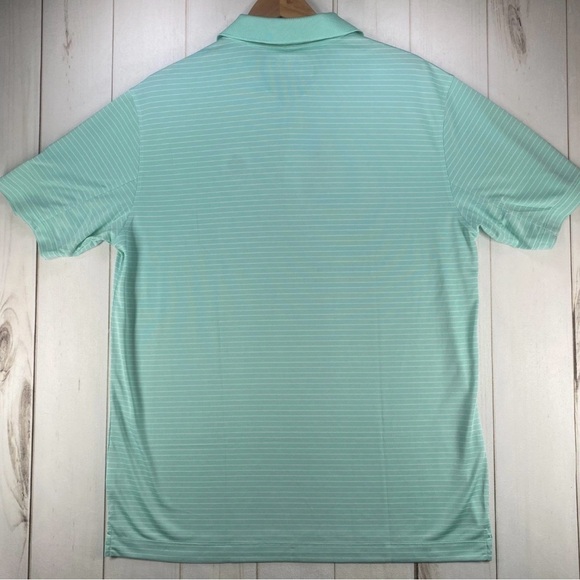 Nike Dri-FIT Golf Polo Shirt Mens Large Green Stripe U.S. Open Oakmont 2016 NWT - Picture 3 of 11